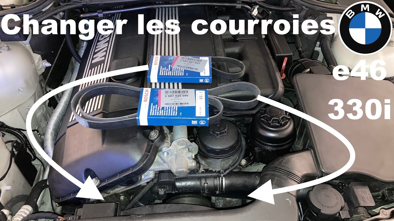 Changer les courroies sur BMW e46 330i 