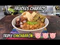 Los Mejores Frijoles CHARROS que probarás (Triple Chicharrón de Cerdo) | Cocina Universal