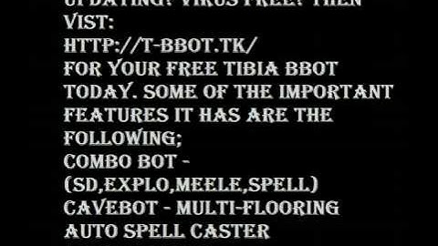 Tibia Bot - BBot
