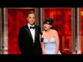 Jim Parsons and Zoey Deschanel presenting at the Emmys 2012