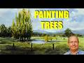 How to paint better trees with watercolor landscapes. Easy watercolour tree painting tutorial.