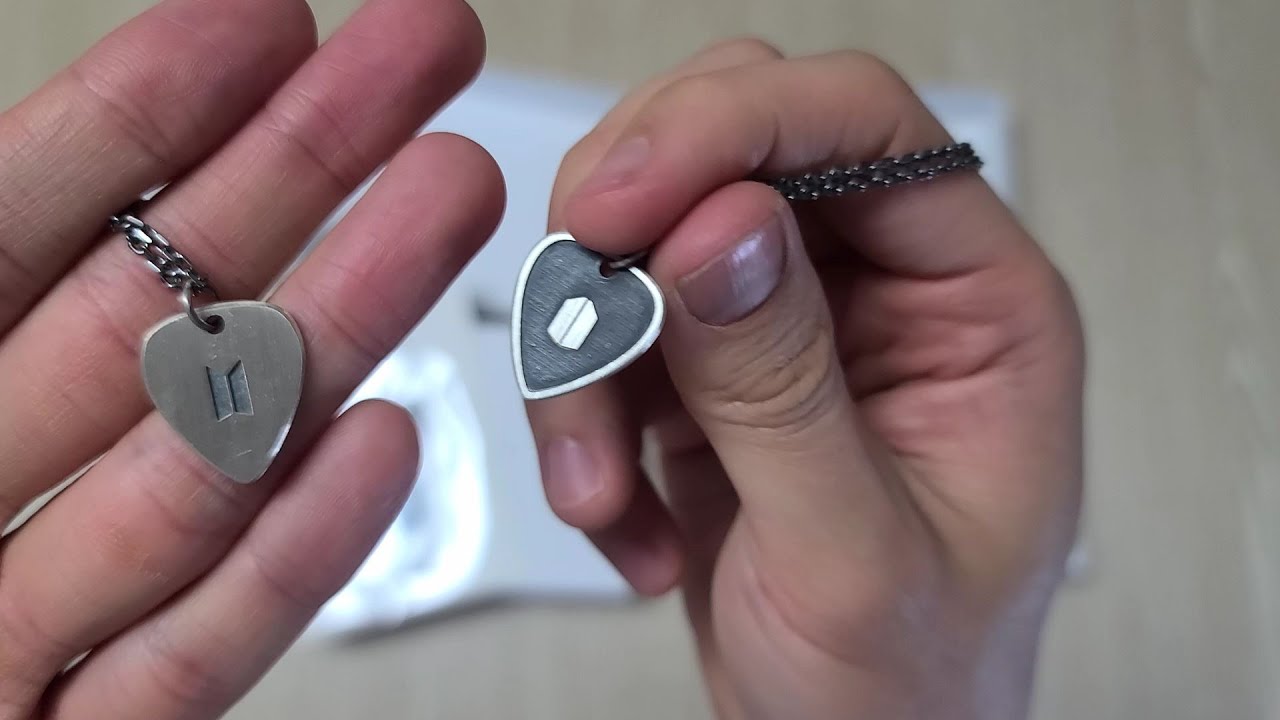 UNBOXING Suga Guitar Pick Necklace + Giveaway