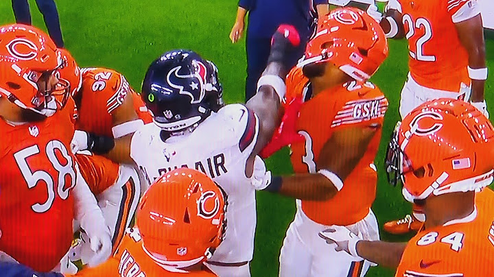 CHICAGO BEARS VS HOUSTON TEXANS: (FULL FIGHT VIDEO) CALEB WILLIAMS LATE HIT | NFL | SEPTEMBER 15, 20