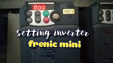 How to set the FUJI FRENIC MINI Inverter