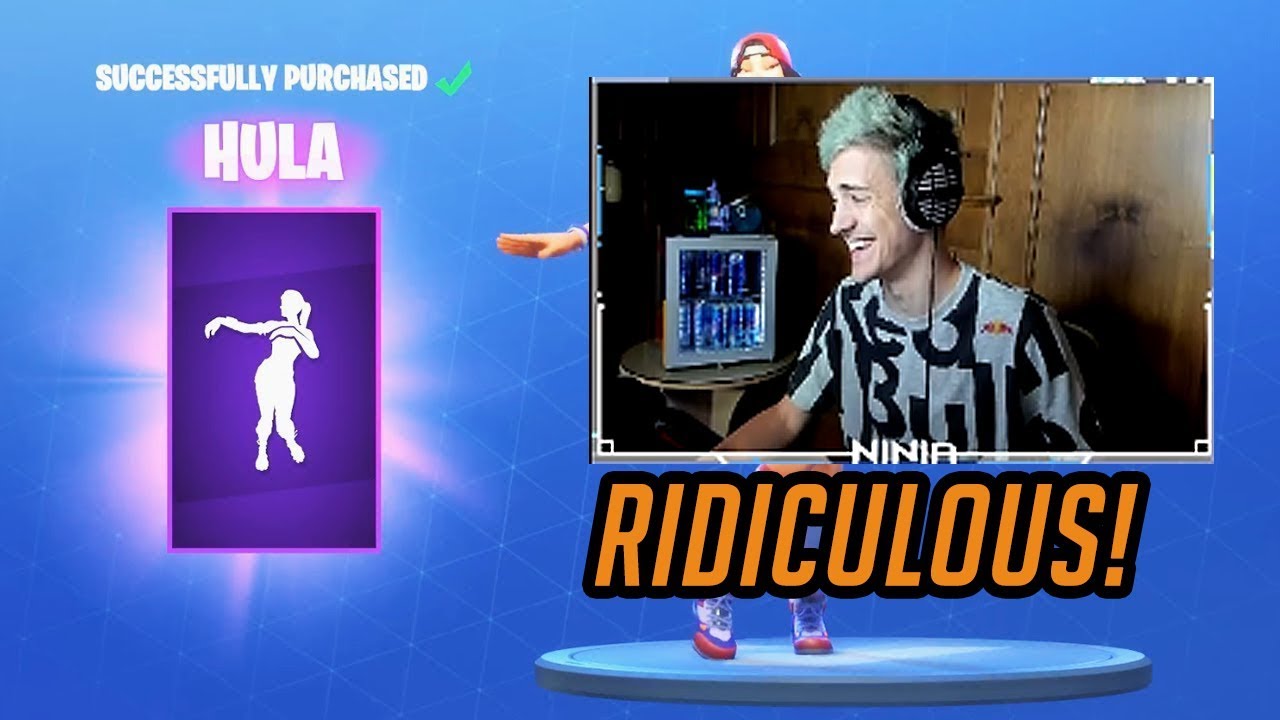 Ninja Reacts To *New* Hula Dance (Fortnite Battle Royale)