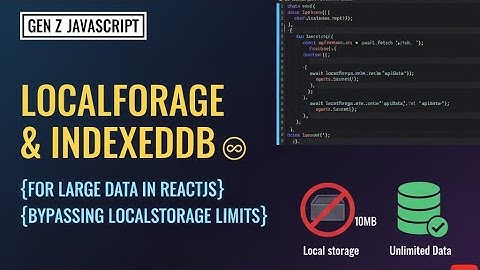 LocalForage Tutorial: Store Large API Responses (16MB+) in Your React App #LocalForage #reactjs