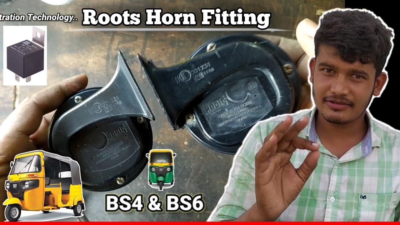 How To Install Roots Horn BS6 & BS4 Bajaj Auto Rickshaw ! Naveed