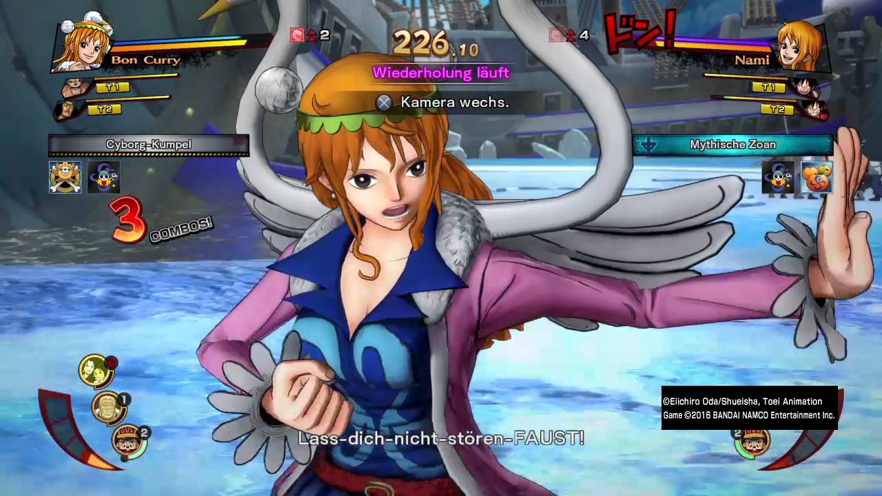 ONE PIECE BURNING BLOOD Bon Clay (Nami Clone), Franky and Kuzan Ranked