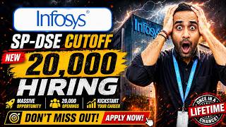 Infosys New 20,000 Hiring | Infosys SP &amp; DSE Exam Cutoff