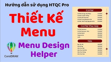 005. Thiết kế Menu nhanh trong CorelDRAW bằng HTQC Pro - Menu design helper