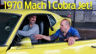 American Picker&#39;s Mike Wolfe checks out a 1970 Mach 1 Ford Mustang Cobra Jet at Ford of Columbia