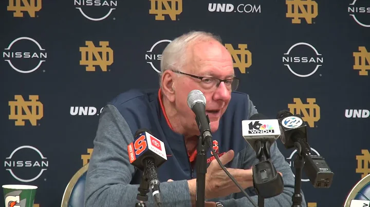 Jim Boeheim Postgame at Notre Dame