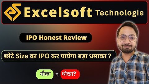 Excelsoft Technologies IPO Review 🔍 Apply or Not? | GMP, Valuation & Details | Ankur Singh