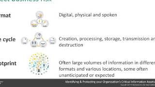 Identifying & Protecting your Organisation's Critical Information Assets