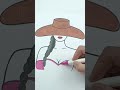 Elegant Lady in Pink Dress 🎨💖#Asmr #Art #Drawing #Coloring #Satisfying #Shorts