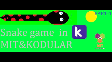 Snake game in Kodular & MIT app inventor |Part 1|