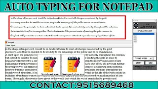 Auto Typing Data Entry Notepad Plus WRT Auto Typer Software Free Download screenshot 3