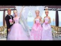 Barbie Doll Wedding Routine with Bridesmaids I PLAY DOLLS