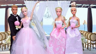 Barbie Doll Wedding Routine with Bridesmaids I PLAY DOLLS
