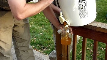Filling a Jar with Thistle Honey