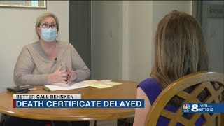 Weeks after woman dies, Tampa family still can't get death certificate or have funeral