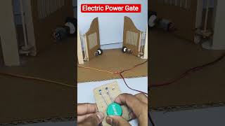 DIY Electric Gate Working Model Using DC Motor #shorts #motor #dcmotor #electricmotor #workingmodel