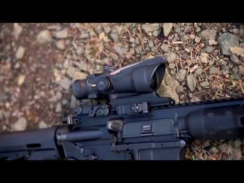 Прицел TRIJICON ACOG 4x32 BAC Dual illum Green Chevron .223/5.56 BDC, видео 1