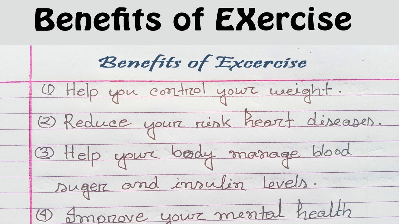 benefit of exercise essay