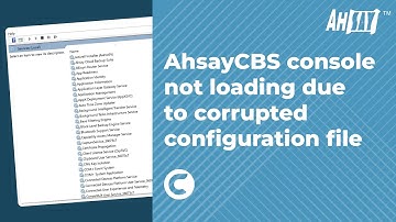 AhsayCBS console not loading due to corrupted configuration file