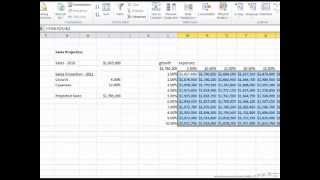 Data Tables in Excel: Two Dependent Variables