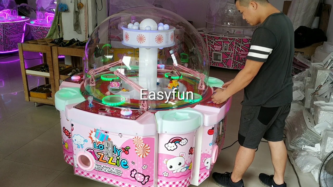 Easyfun crane candy game machine - YouTube