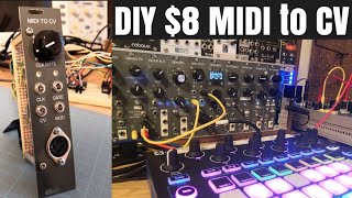 [ $8 ] DIY eurorack modular synth MIDI to CV with Arduino MIDI library / switched on bach BWV846