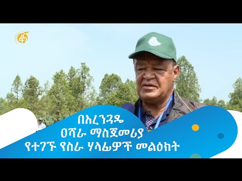 በአረንጓዴ ዐሻራ ማስጀመሪያ የተገኙ የስራ ሃላፊዎች መልዕክት