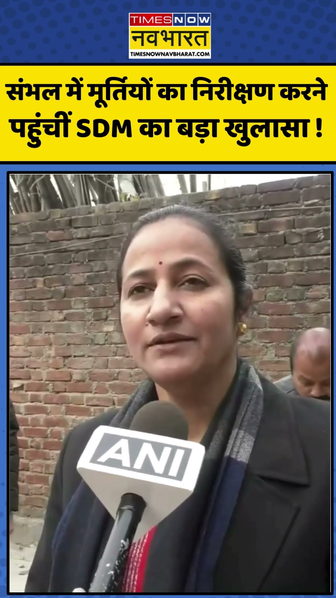 संभल में मूर्तियों का निरीक्षण करने पहुंचीं SDM का बड़ा खुलासा !| #shorts