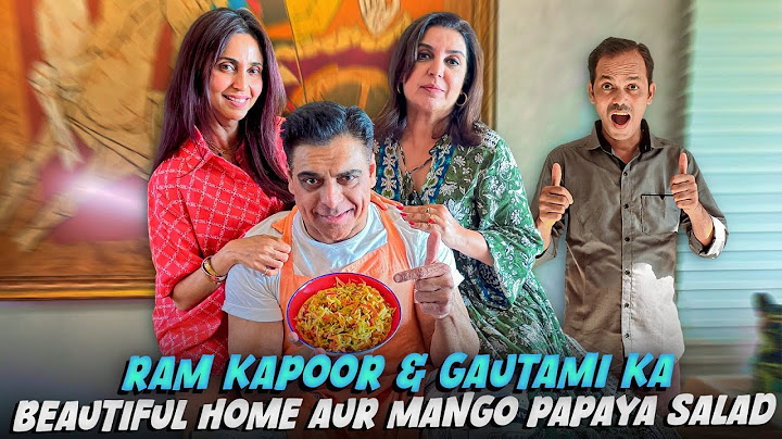 Ram Kapoor & Gautami Ka Lavish Home, Full Masti & Tasty Salad Recipe! @FarahKhanK