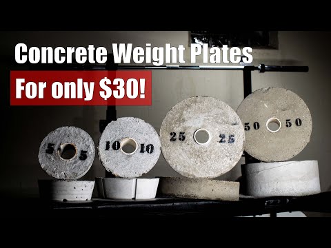 DIY Concrete Weights, DPLATE Weight Molds, 10 Pound Concrete