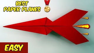 EASY Paper Plane that FLY FAR || How to Make Paper Airplane EASY that FLY FAR || Super Sonic Plane