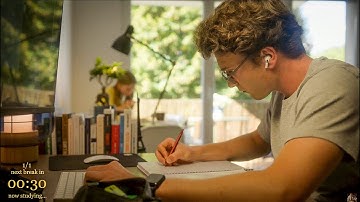 3-HOUR | Study With Me | No music, Deep work, One break