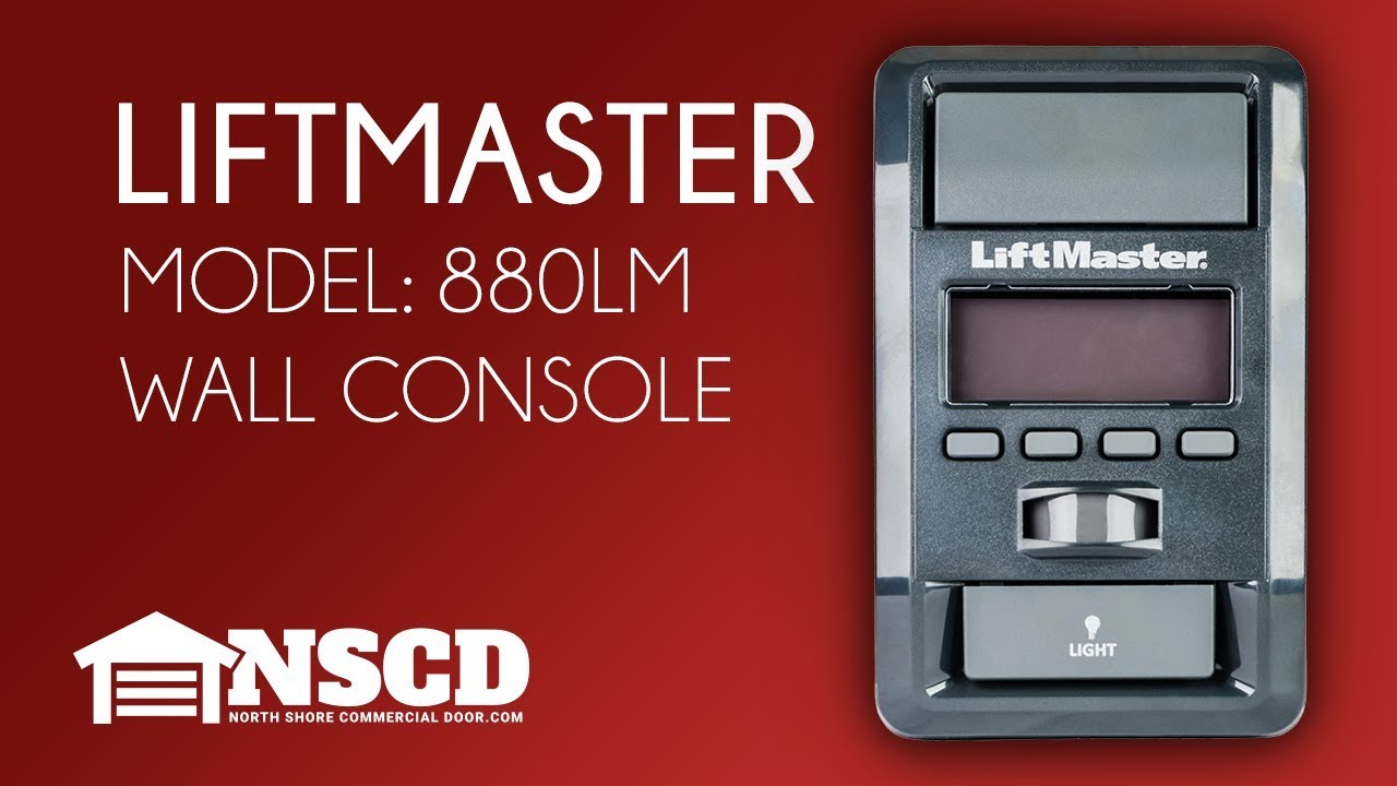 LiftMaster 880LMW Smart Control Panel - YouTube