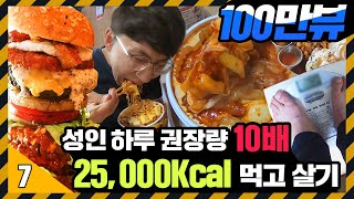 (plz ENG sub) Eating 25,000Kcal for 7days Challenge [71530 X]