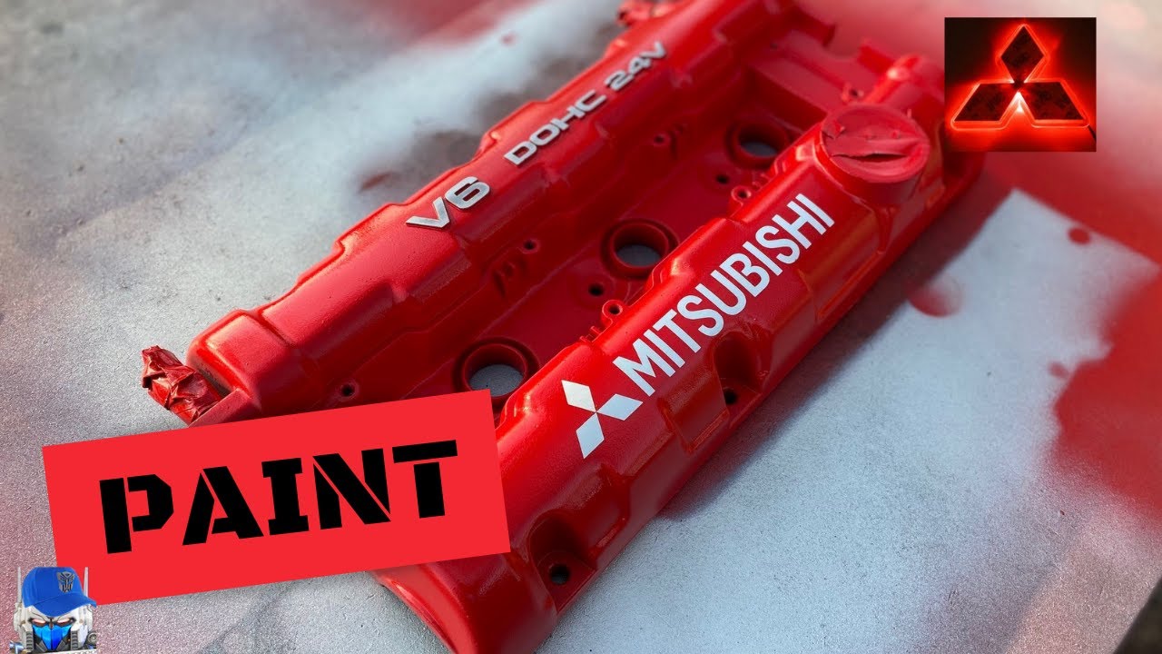 1993 Mitsubishi 3000GT/Stealth: Apex - Valve Cover and Intake Paint.