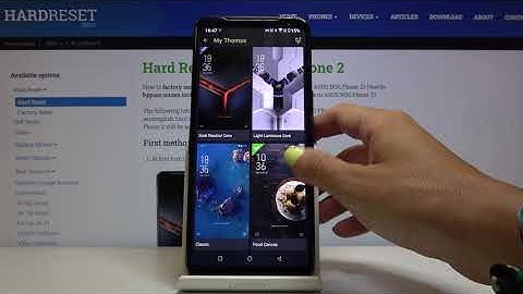 How Restore Default Device Theme in Asus ROG Phone 2 - Theme Settings