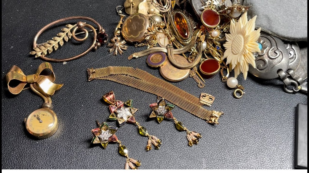 Jewelry Sale! Let's Open some Auction Vintage Jewelry Bags. Victorian