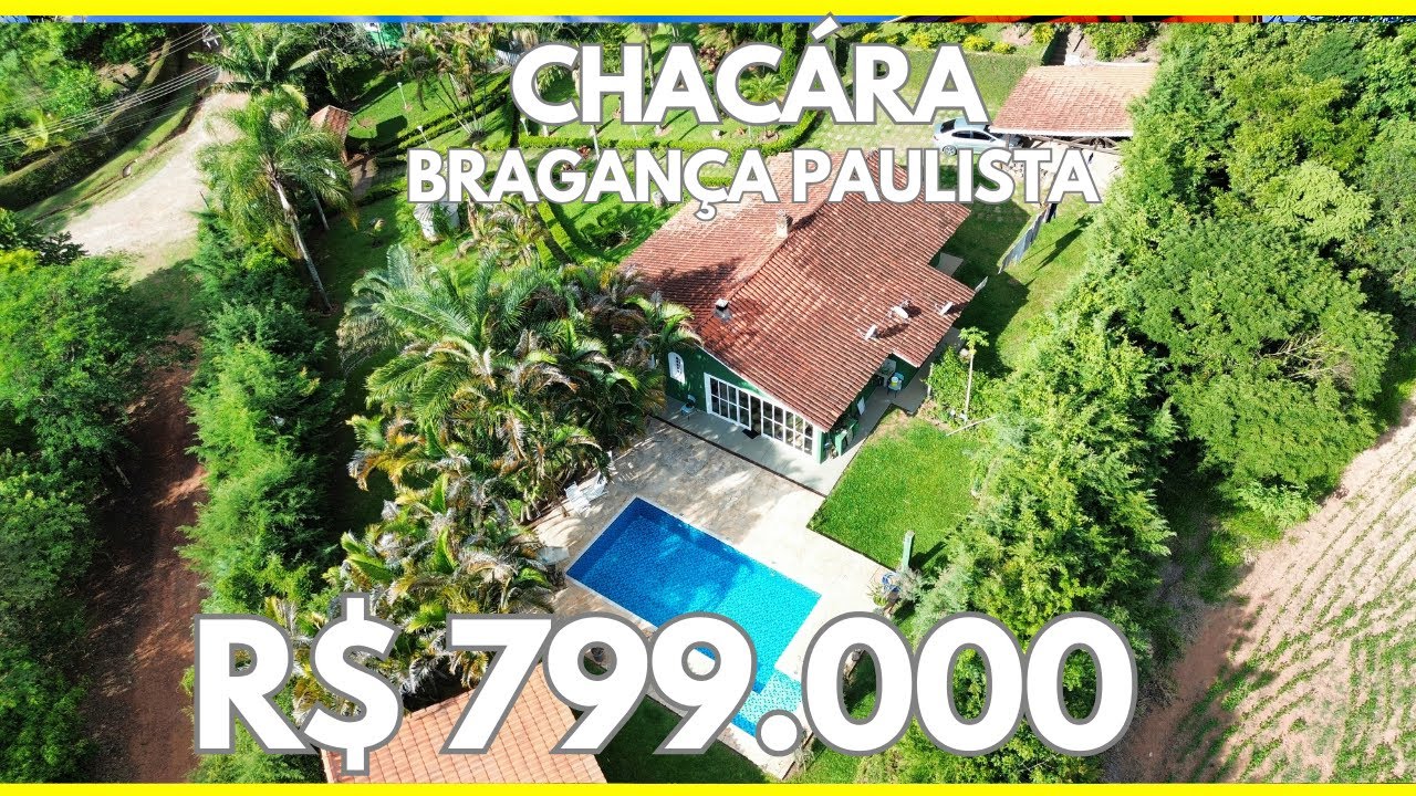 Chácara em Bragança Paulista - 5 mil m2 terreno - Ótima localização- R$ 799.000