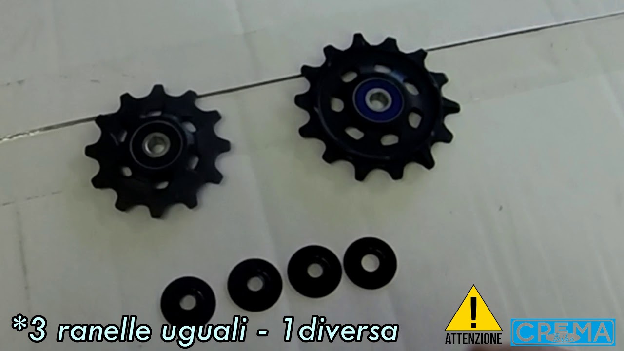 Pulegge Per Deragliatore Sram Pulegge Deragliatore Posteriore 12T 14T In Resina - Per SRAM AXS E Altri, Leggere, Con Cuscinetti In Ceramica