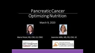 [Webinar] Pancreatic Cancer: Optimizing Nutrition | Pancreatic Cancer Action Network