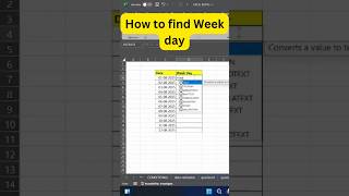 "How to Show Weekday in Excel | TEXT Function Explained"# Excel