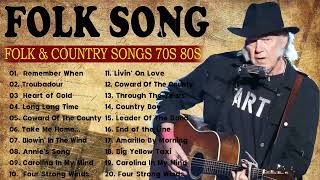 Old American Folk Songs & Country Music Collection | S.& Garfunkel, Neil Young, Kenny Rogers..