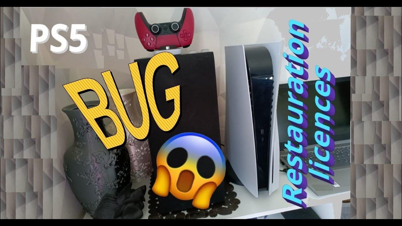 Solution bug de jeu sur PS5 restauration des licences / PS5 game bug licences restoration 