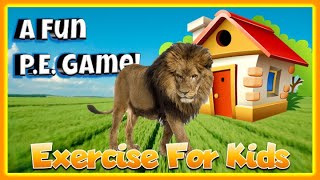 Lion on the Loose! - An Interactive Exercise BRAIN BREAK for Kids | P.E. for Kids | P.E. at Home screenshot 1